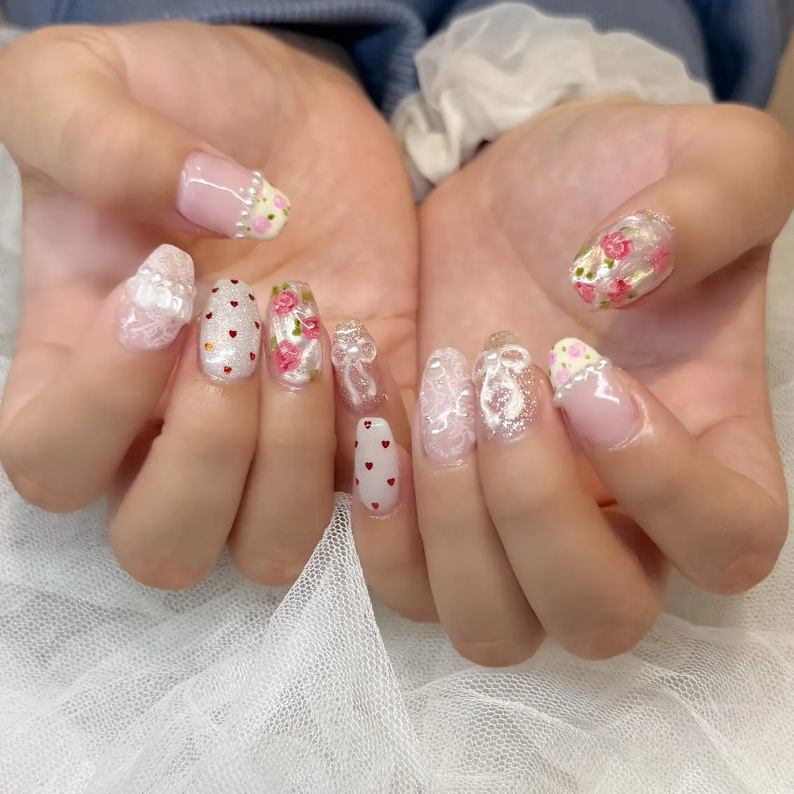 ネイル ハンドネイル 新井 ひなののネイルデザイン