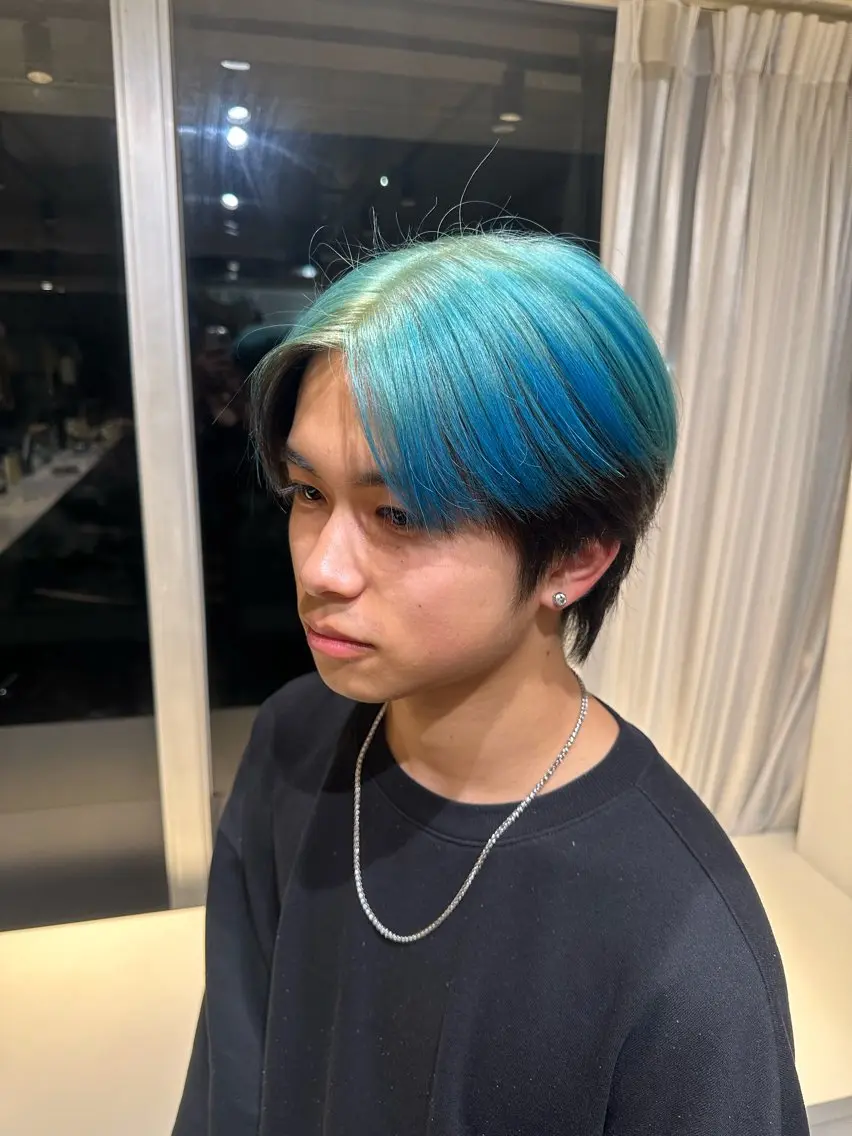 カラー デザインカラー 👑パーマ/ ショート👑拓海のヘアスタイル