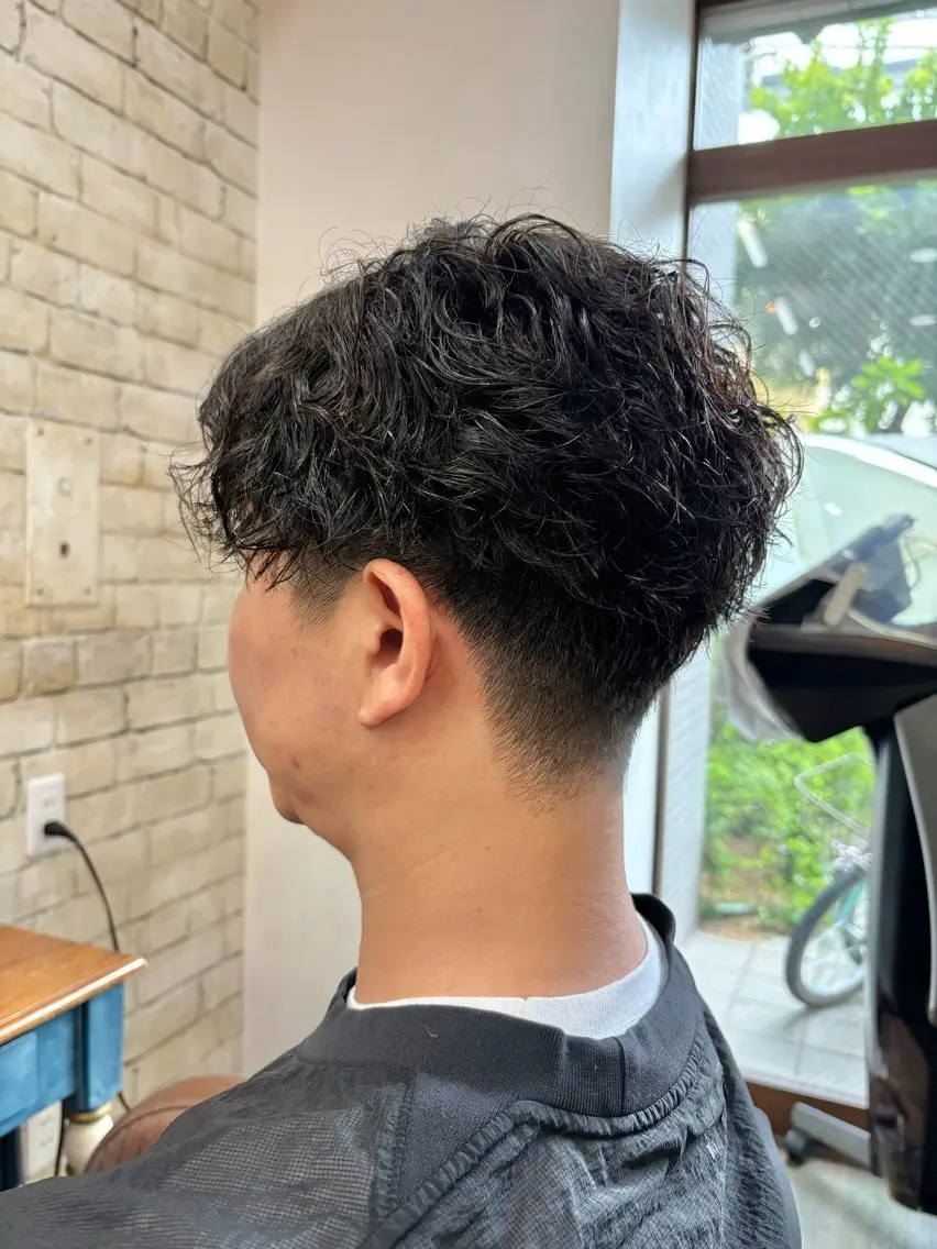 パーマ メンズ カット パーマ トリートメント 💈直毛×ツイスパの プロ🥷清水真之介のヘアスタイル