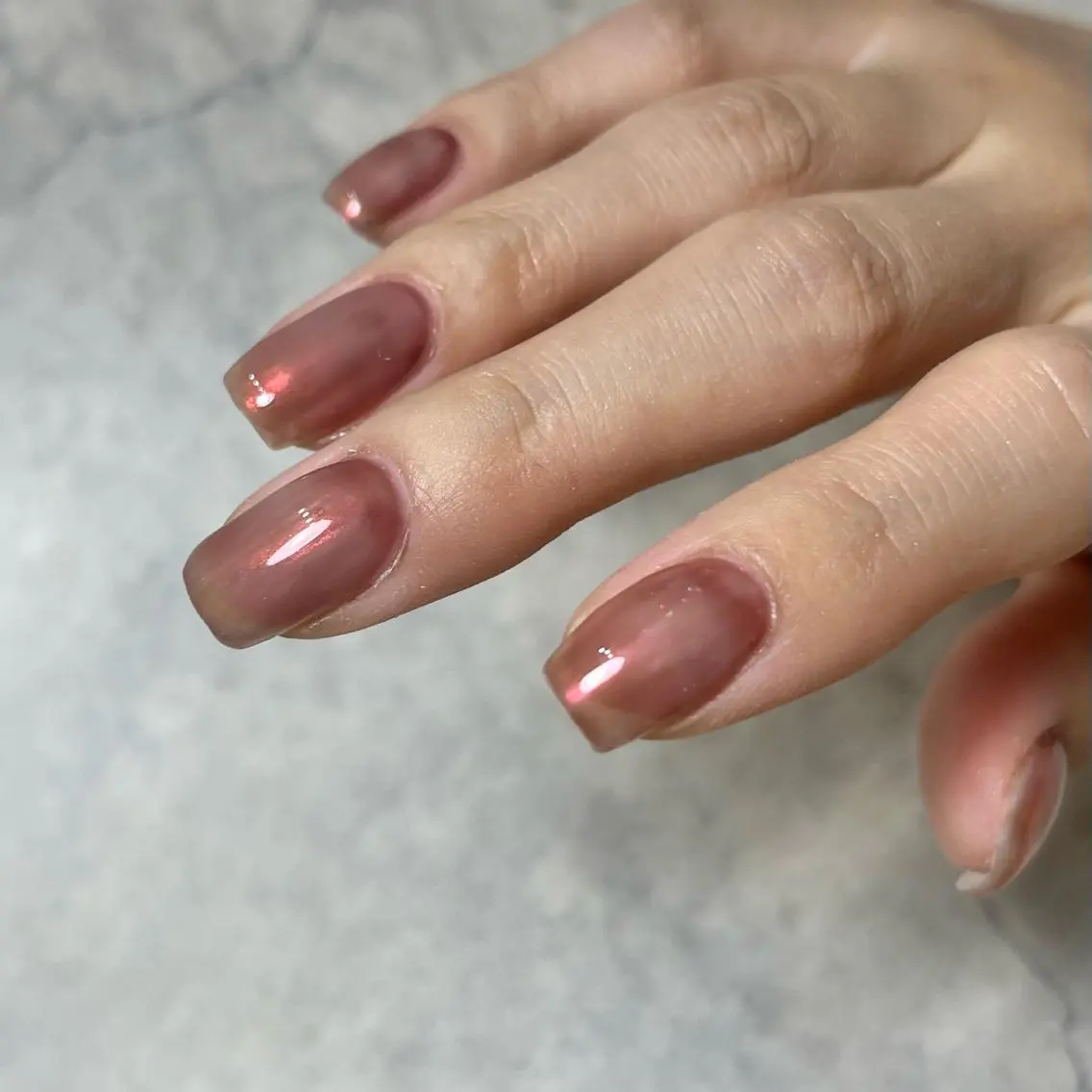 ネイル オレンジ ハンドネイル vegh. nail/阿波座のネイルデザイン