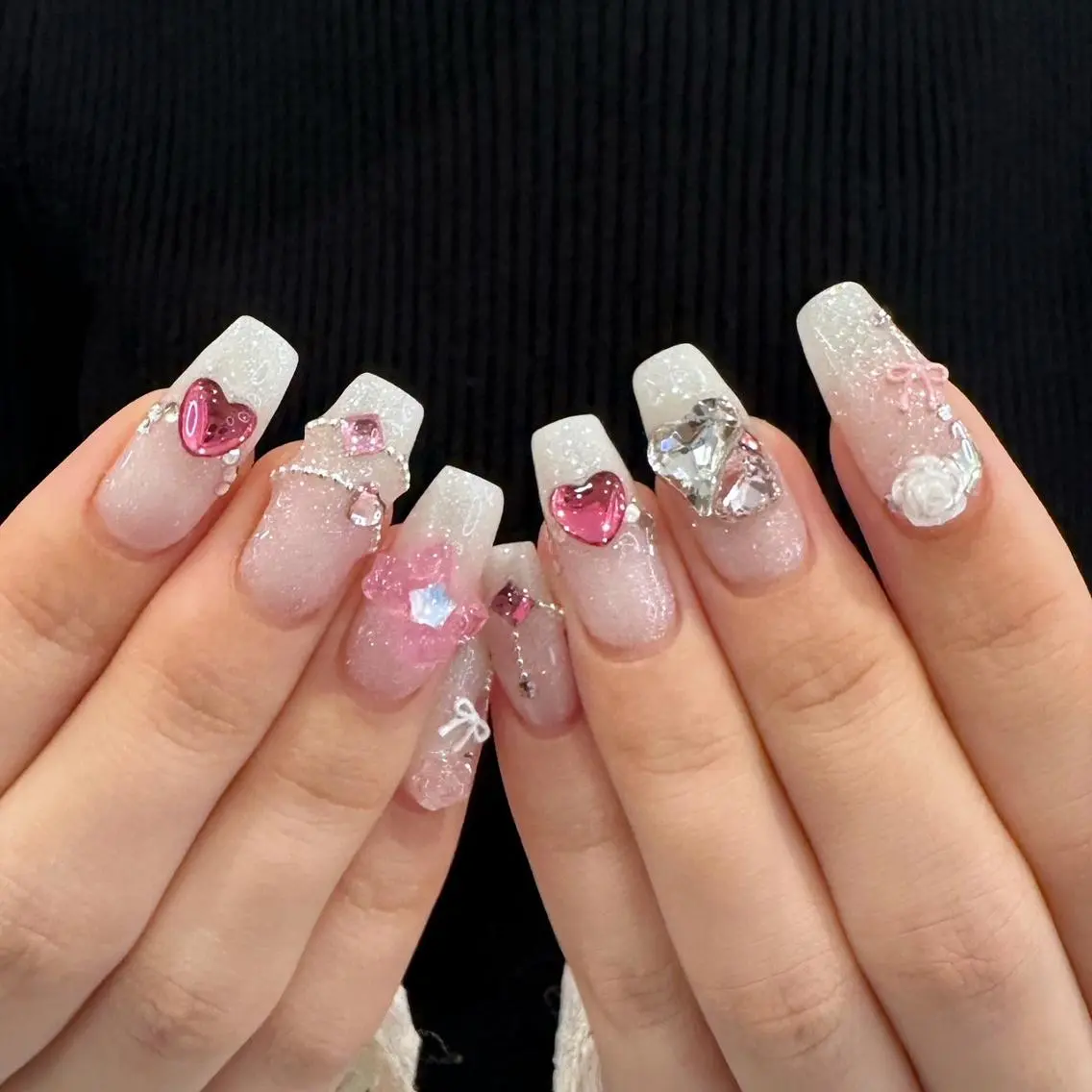 ネイル 韓国ネイル ワンホンネイル ハンドネイル 🎀可愛い保証・ fein.福岡🎀のマツエク・マツパデザイン