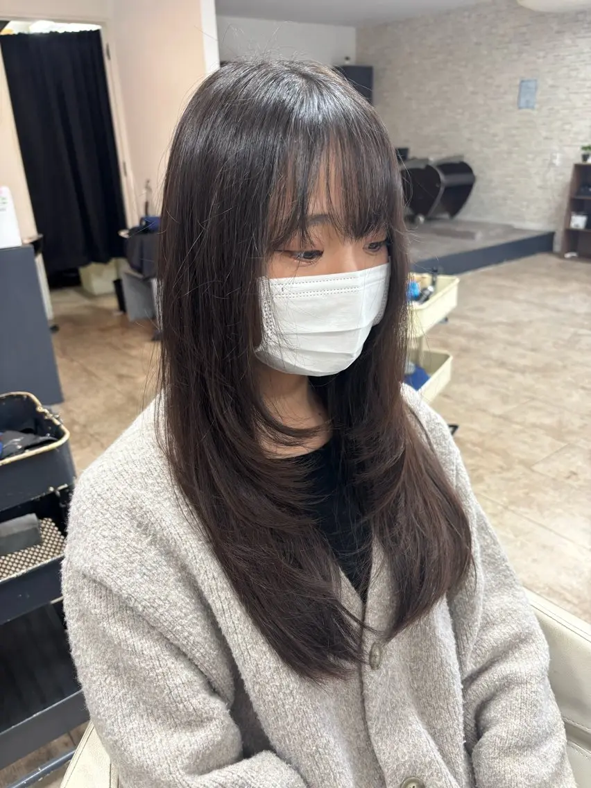 ロング レイヤーカット 松尾 大聖のヘアスタイル