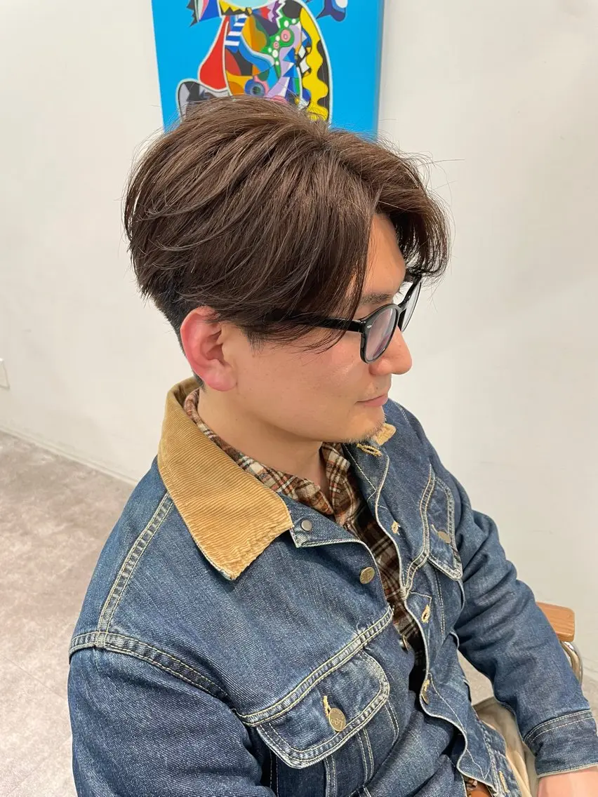 ショート メンズ センターパート 中島 耀一朗のヘアスタイル