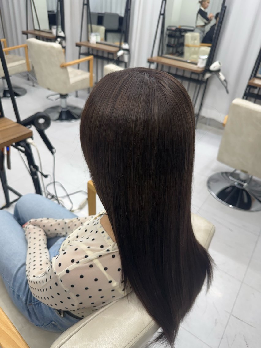 ロング ヘアカラー ブリーチ/縮毛モデル 募集🌼ほおのヘアスタイル