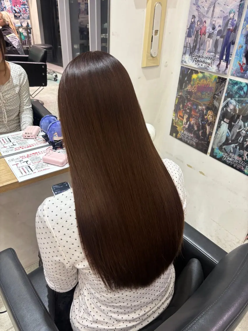 【リピーター限定】🪽ྀིワンカラー➕ケアトリートメント🪽ྀིロング料金無し❎の写真
