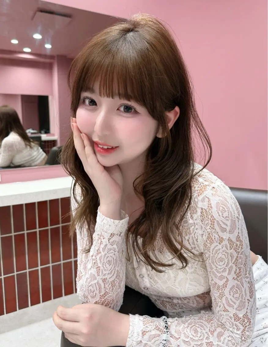 ロング カラー ベージュカラー ブラウンカラー 透明感カラー グレージュ ヘーゼル ヘアカラー yuna 原宿/透明感カラーのヘアスタイル