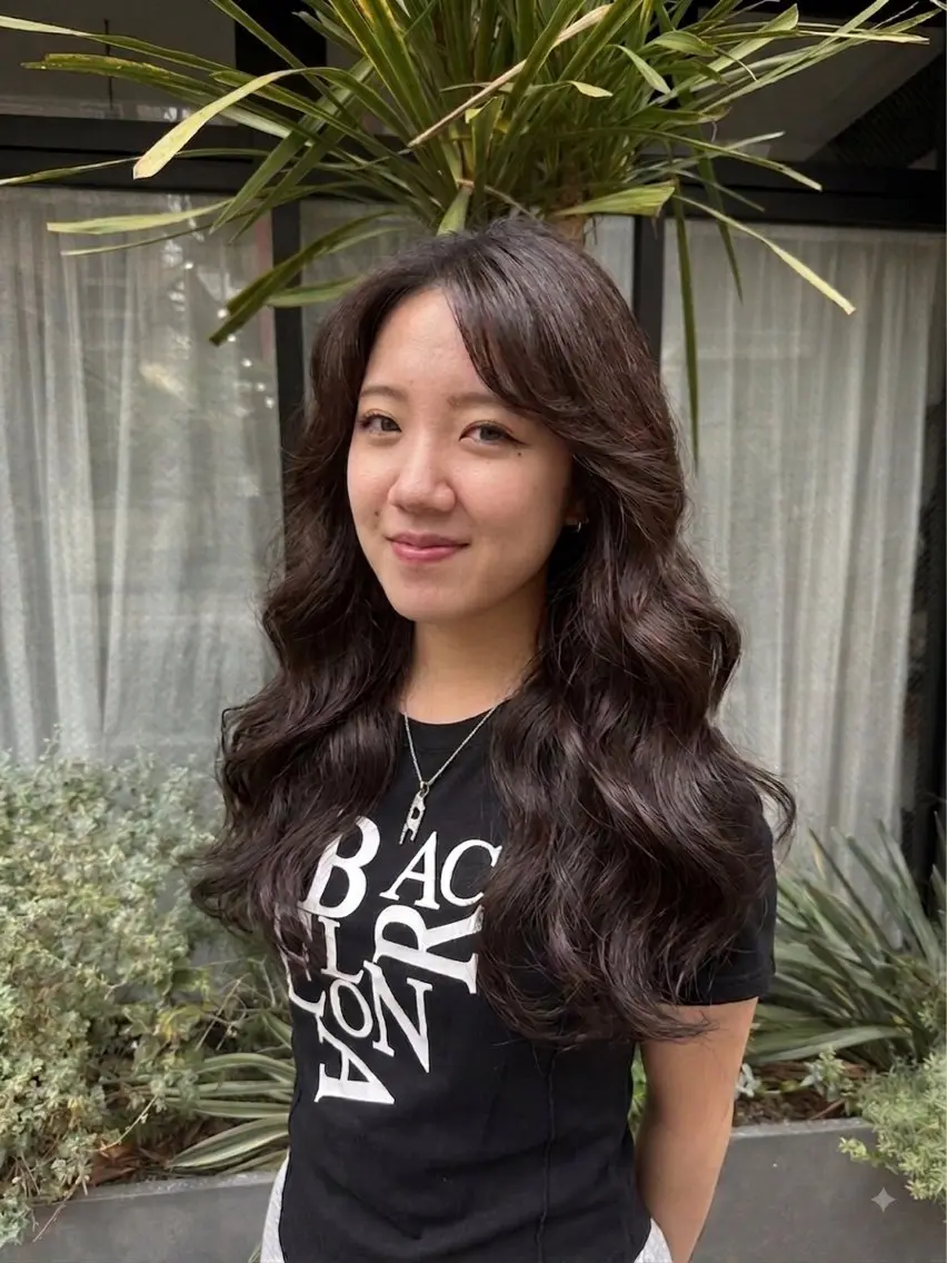 ロング 小顔カット 藤原暖/ カットモデル募集中のヘアスタイル