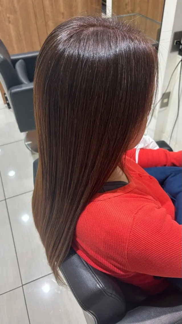 ロング カラー ブリーチ は る か カット￥0のヘアスタイル