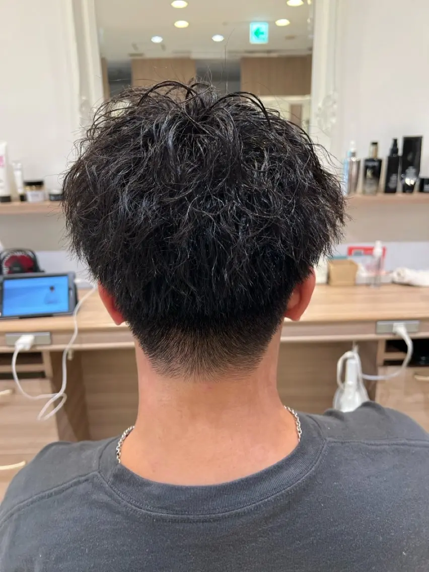 パーマ メンズ カット パーマ こちんだ ともかのヘアスタイル