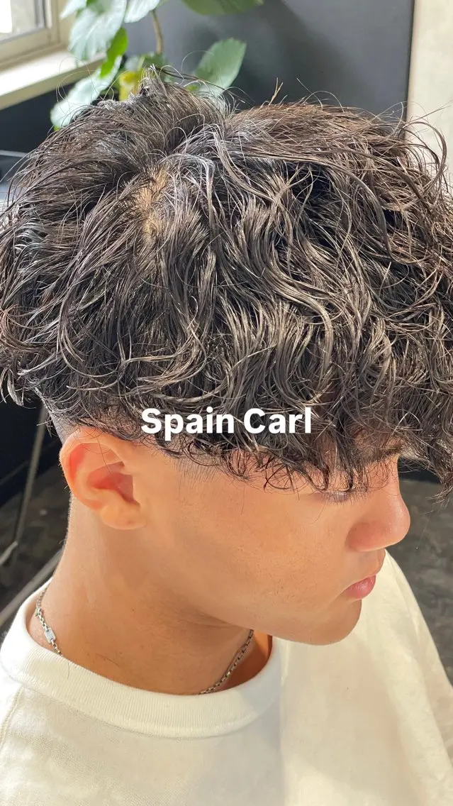 パーマ メンズ カット パーマ 💈メンズ職人 ルキト💈のヘアスタイル