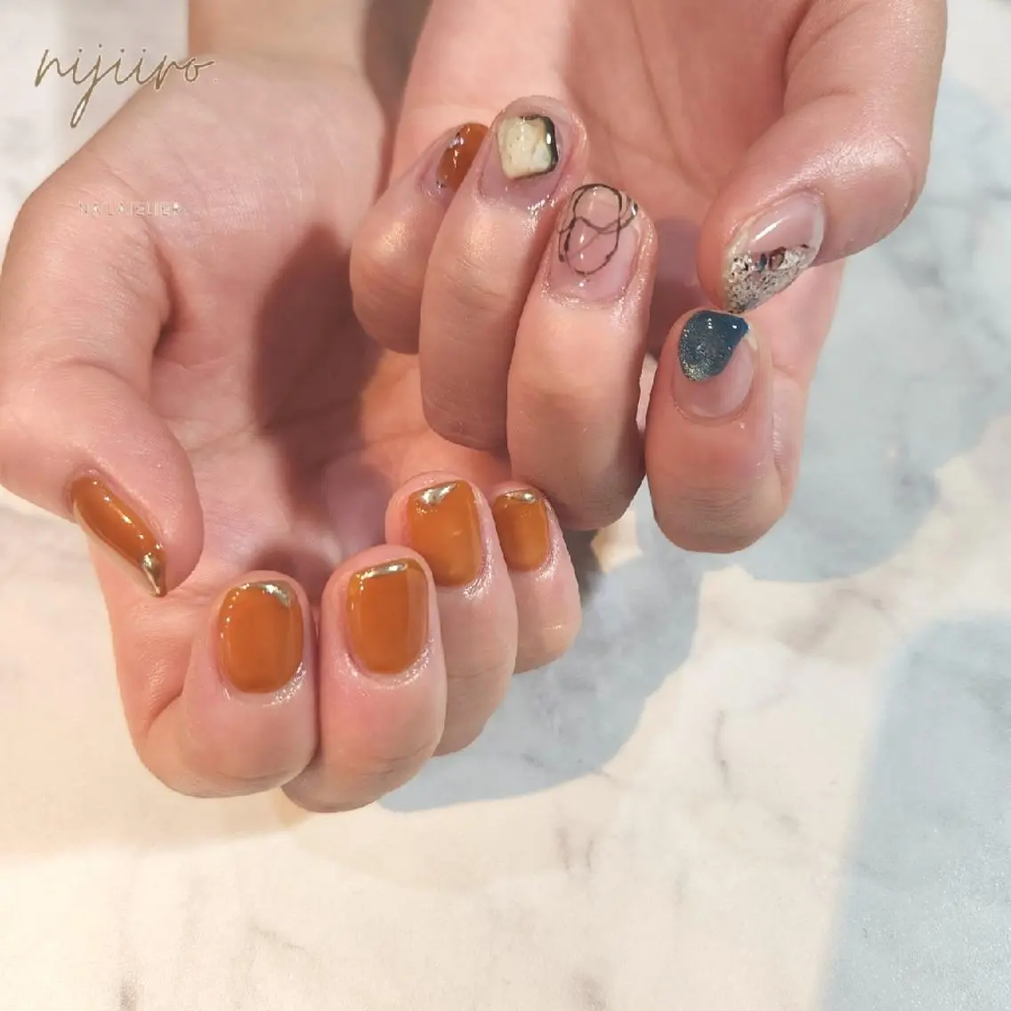 ネイル ハンドネイル nijiiro🌈 サトウのネイルデザイン