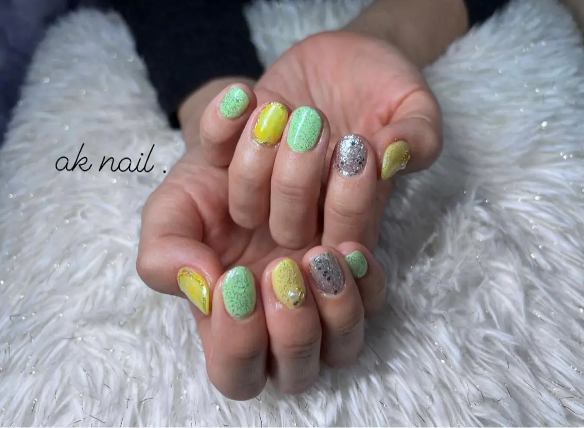 ショート ネイル ak nail .のネイルデザイン