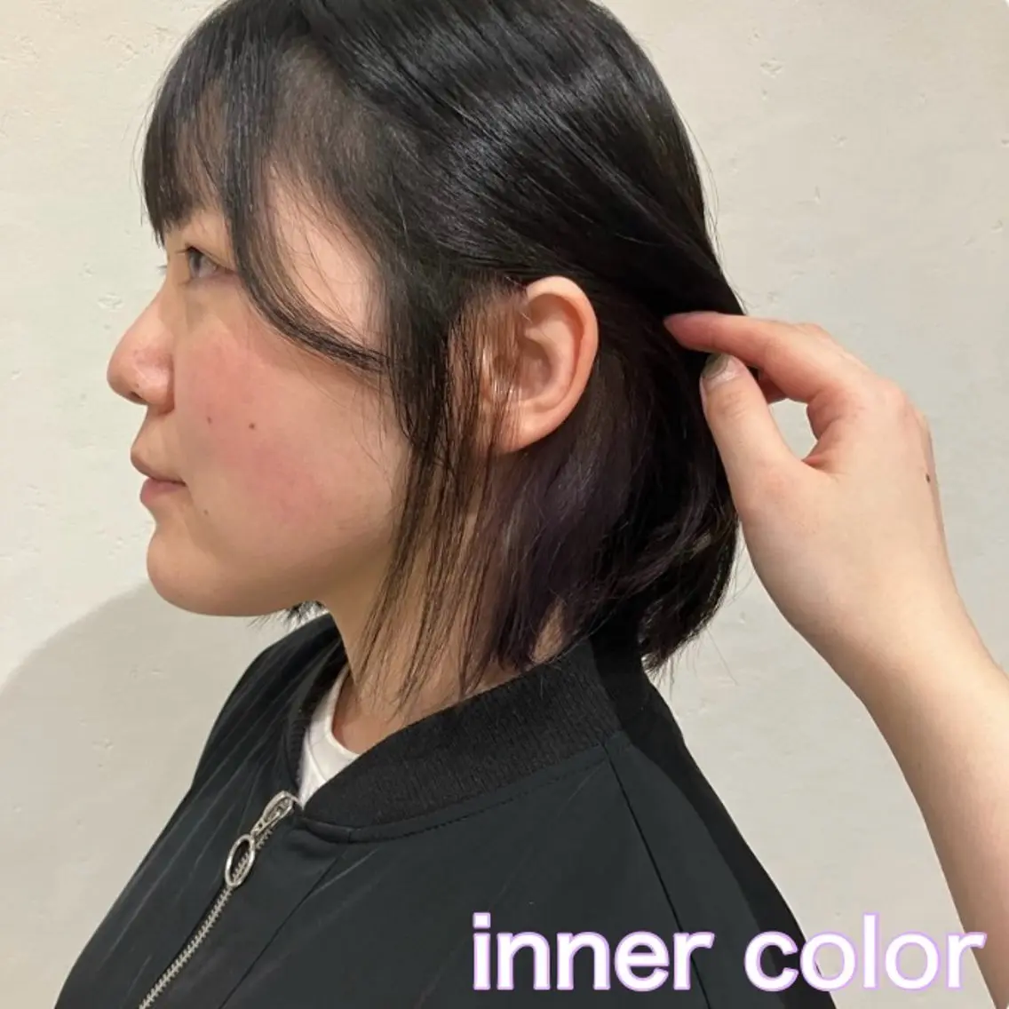 ショート パープルカラー ナチュラルヘア 🌱/久留米/あまのヘアスタイル