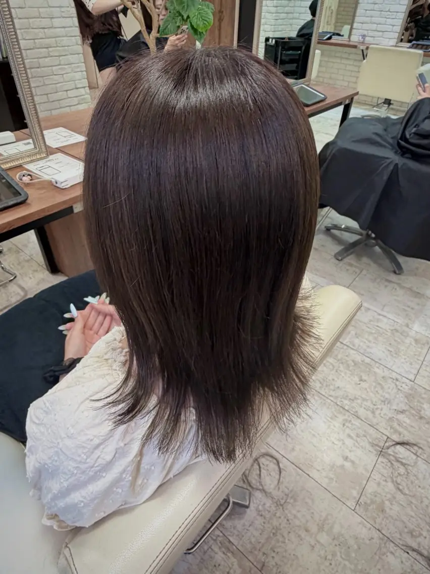 ミディアム ヘアカラー トリートメント 髪質改善/艶カラー✨ 50％オフ/斉藤広人のヘアスタイル