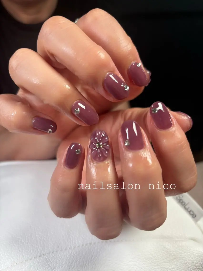 ネイル アートネイル クリアネイル ぷっくりネイル nailsalon nicoのネイルデザイン