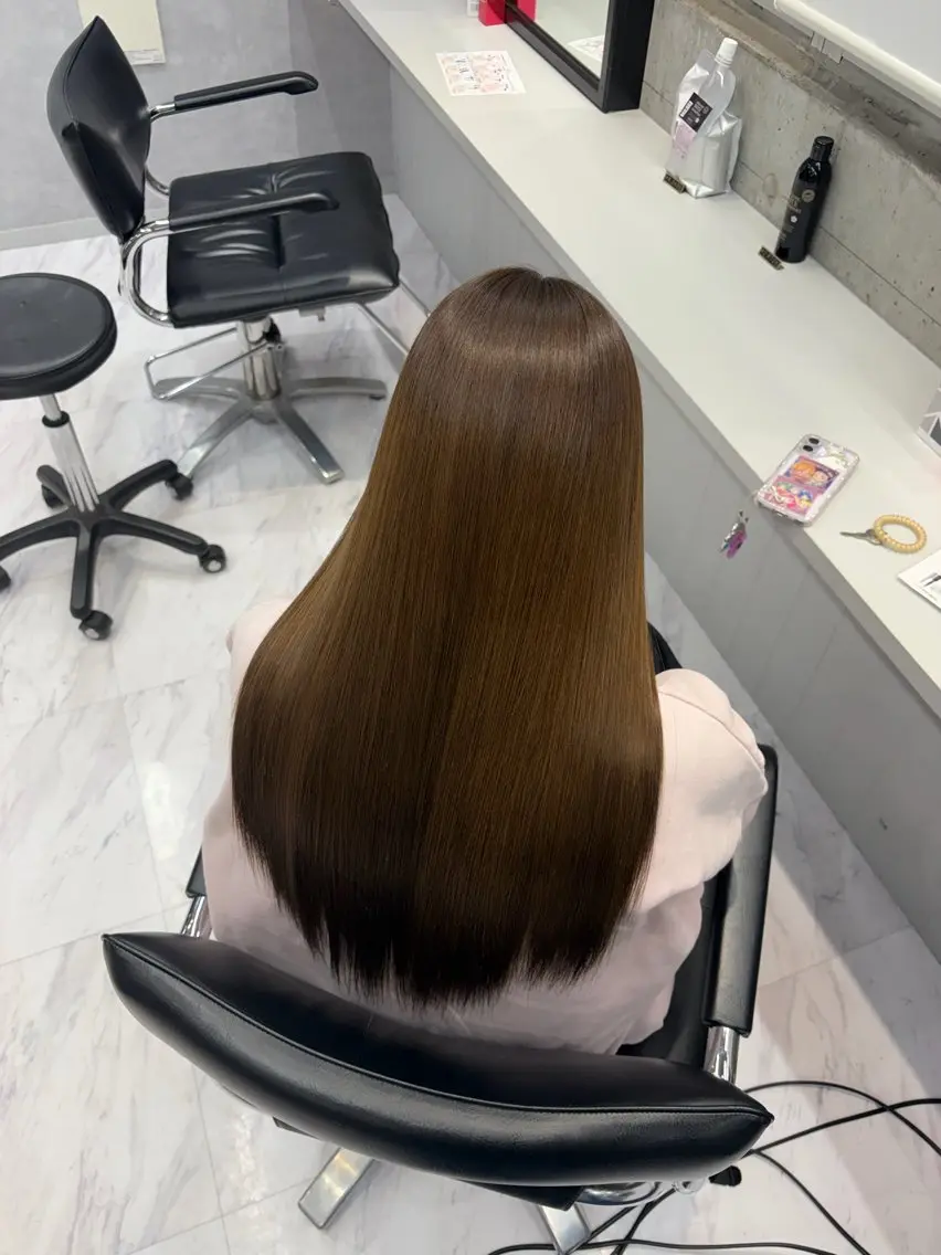 ロング ヘアカラー トリートメント 武内 風馬のヘアスタイル