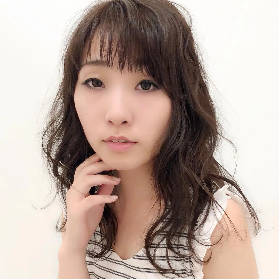 ロング アッシュ 【ニュアンスカラー・ 髪質改善】スズキカナのヘアスタイル