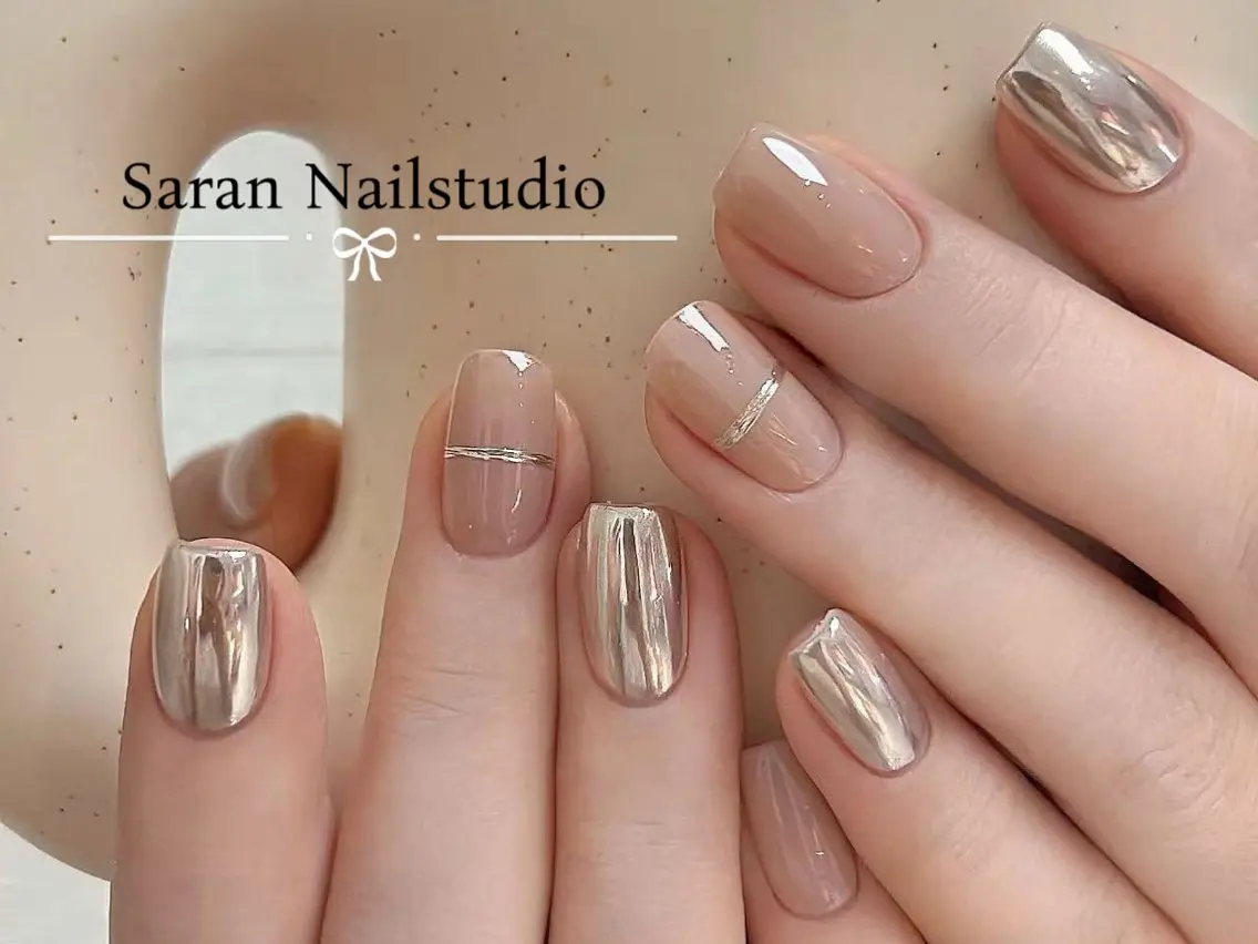 ネイル チークネイル 長さ出し フットネイル フレンチネイル ジェルネイル ハンドネイル Saran Nailstudioのネイルデザイン