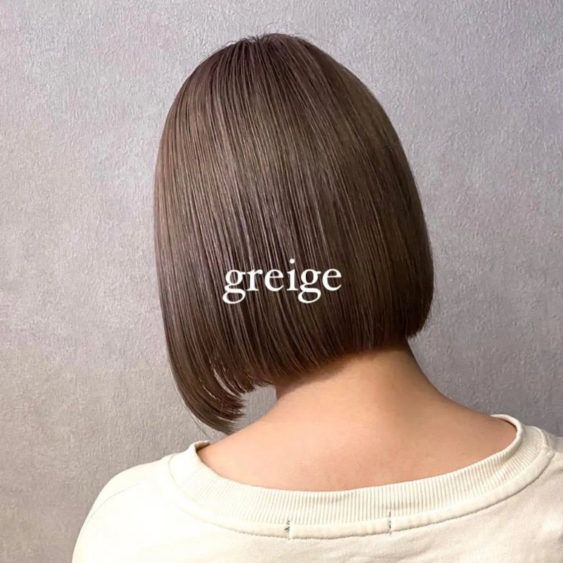 ショート カラー ブリーチ 透明感カラー グレージュ ブリーチなしカラー 暖色カラー✨️ 門内 梨真のヘアスタイル