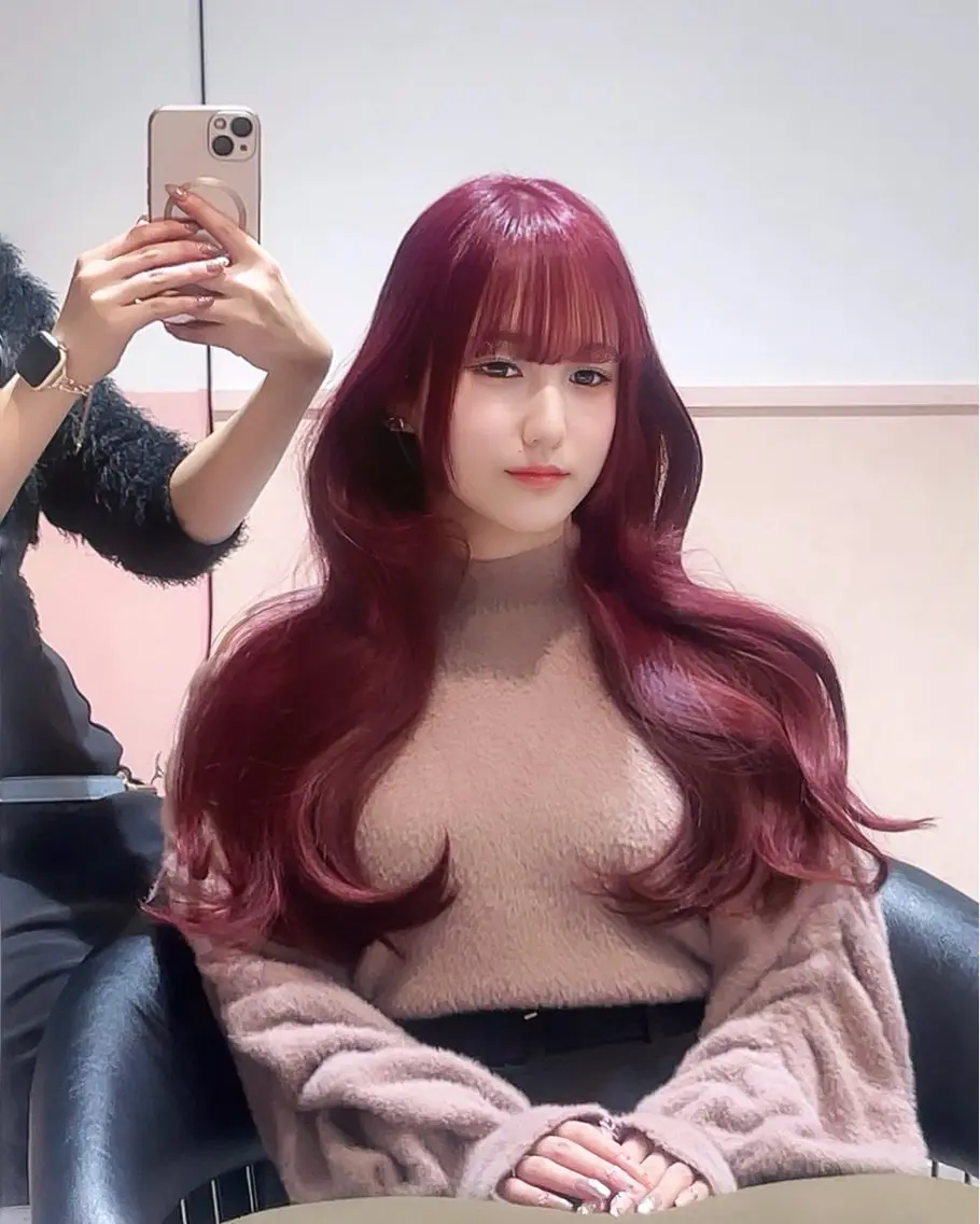 ロング カラー トレンド韓国モテヘア Natsuki🌛のヘアスタイル