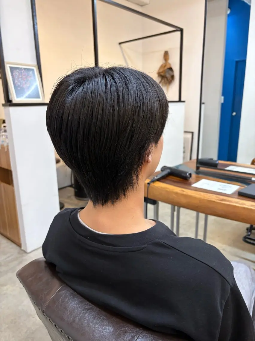 ショート メンズ センターパート マッシュ 吉沢 史翔のヘアスタイル