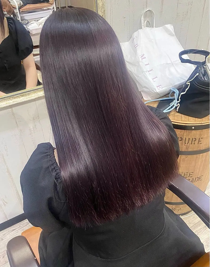 ロング カラー ブリーチ トリートメント 桑原 由理のヘアスタイル