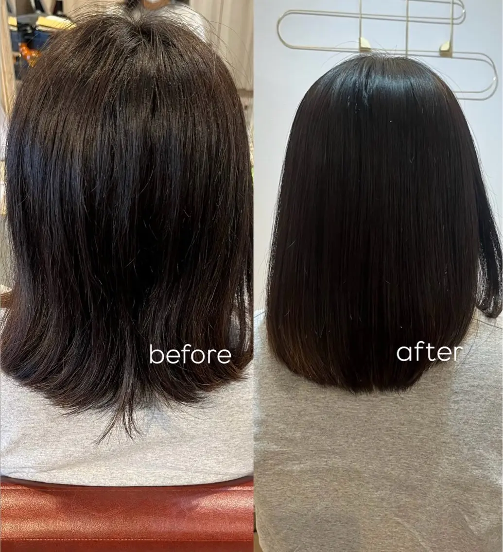 縮毛矯正 黒滝 真歩のヘアスタイル