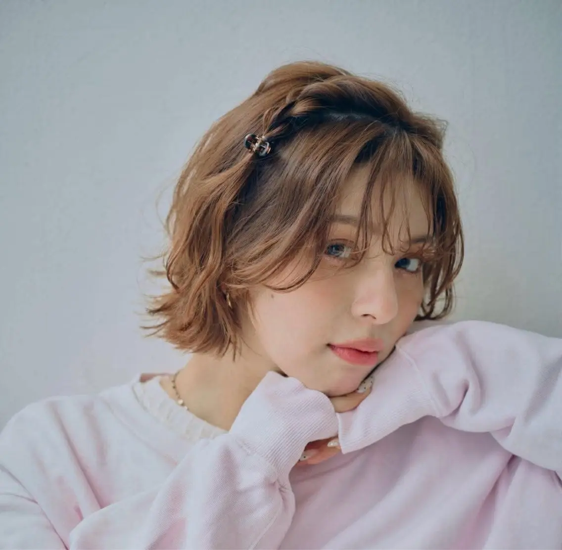 ミディアム 中川 湖稀のヘアスタイル