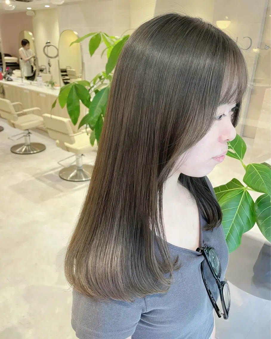 ロング カラー ブリーチ ブリーチなしカラー ブリーチなし/透明感 カラー🕊️坂入上総のヘアスタイル