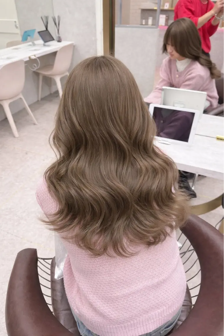 ロング カラー カット ヘアカラー レイヤーダブルカラー KYONのヘアスタイル