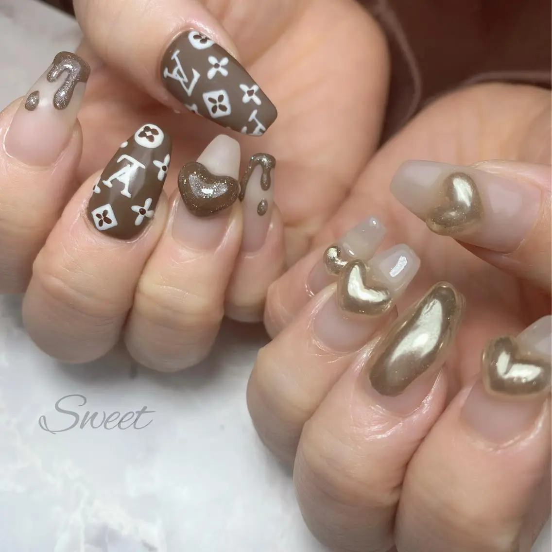 ネイル sweet 仲野陽子のネイルデザイン