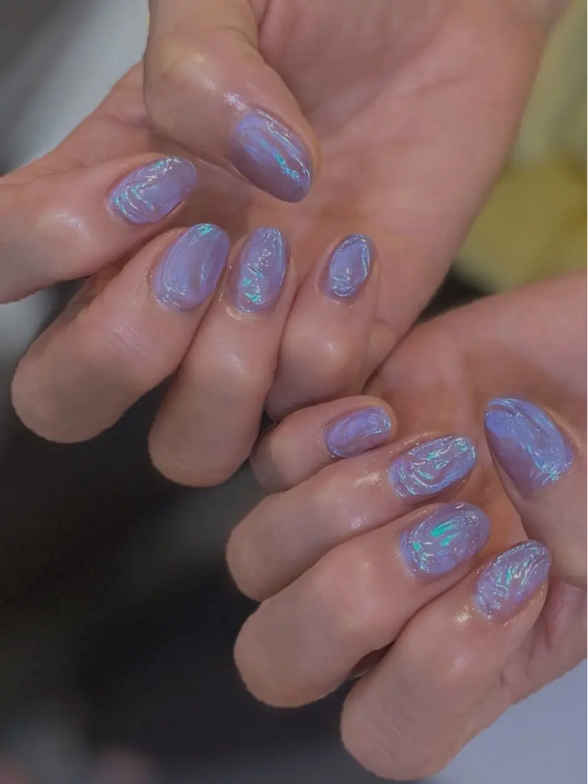 ネイル 氷ネイル・うるうるネイル relow トノイケのネイルデザイン