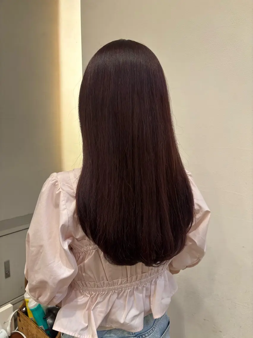 セミロング ヘアカラー トリートメント 透明感カラー ／emiのヘアスタイル