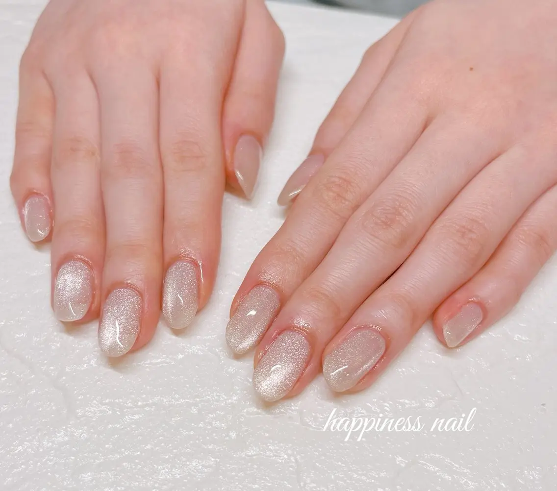 ネイル マグネットネイル シンプルネイル happiness nailのネイルデザイン