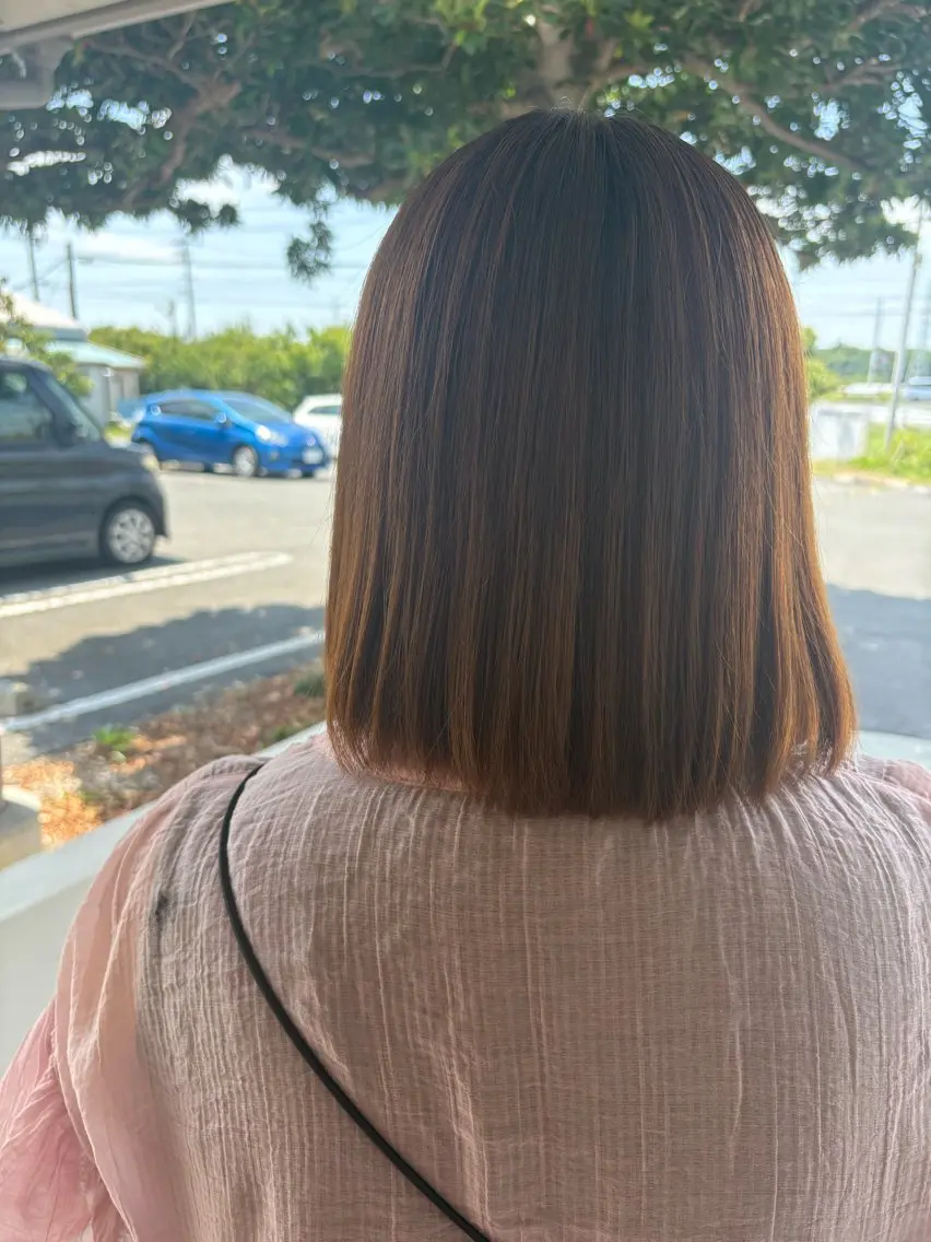パーマ 縮毛矯正 ルプラボウ すぎやまみほのヘアスタイル