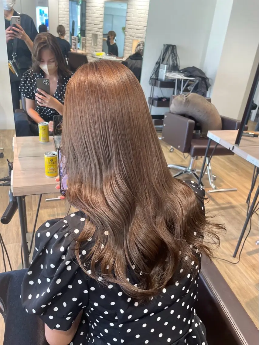 ロング 川畑 心子のヘアスタイル