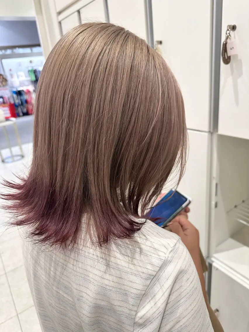 ミディアム ヘアカラー GOAT_茅ヶ崎 キシ サクラのヘアスタイル