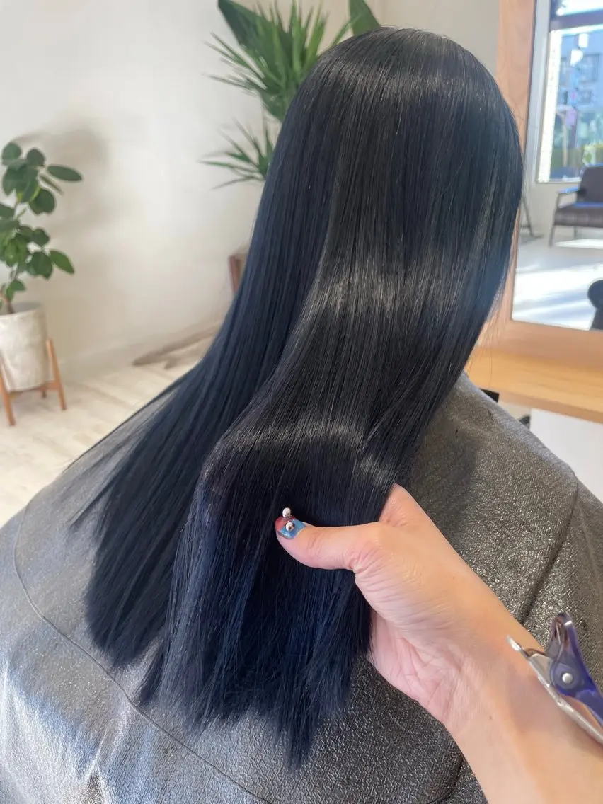ロング カット ヘアカラー トリートメント 能松 玲奈のヘアスタイル