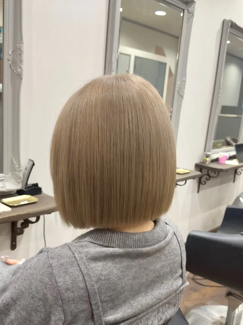 ミディアム カット ヘアカラー トリートメント _WHITE並木店 喜多村天斗のヘアスタイル