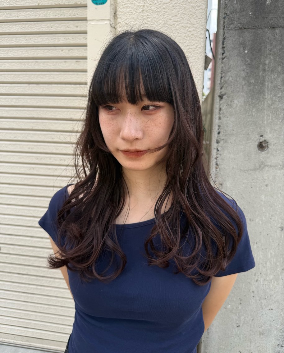カット(ロング、ボブ)+ワンカラーの写真