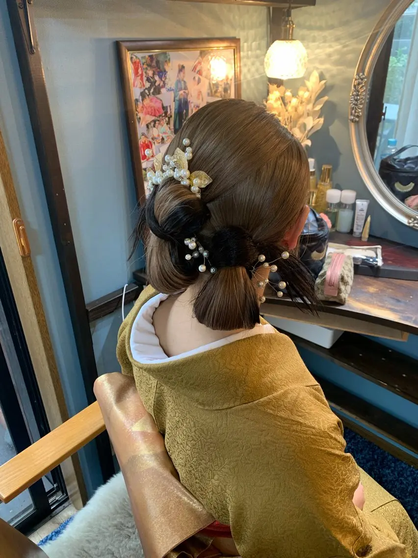 ヘアアレンジ 結婚式・ブライダル 三富 千秋のヘアスタイル