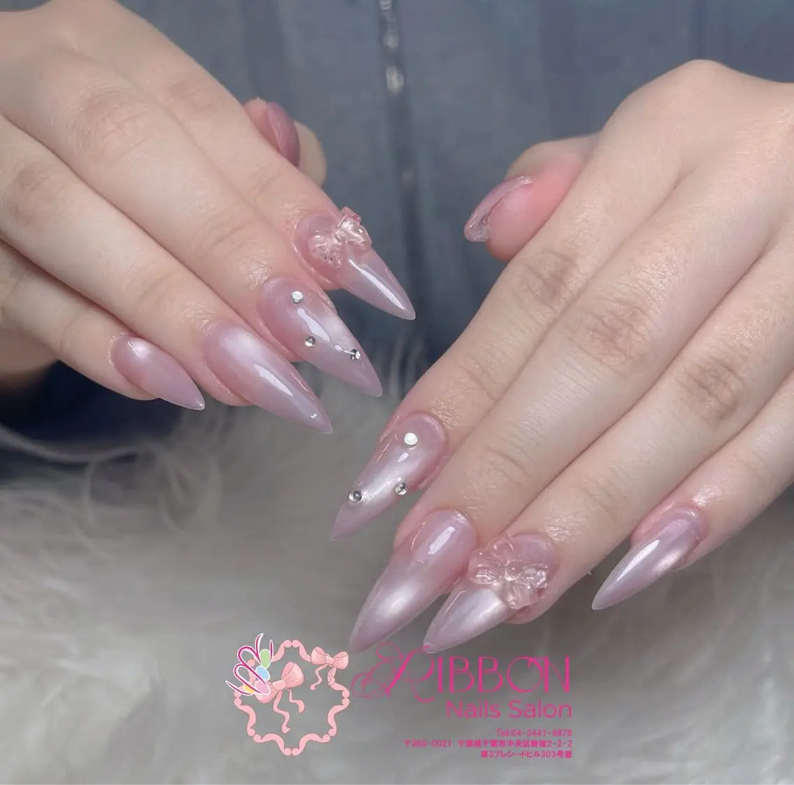 ネイル フレンチネイル ジェルネイル マグネットネイル 持ち込み ニュアンスネイル Nami nailのネイルデザイン