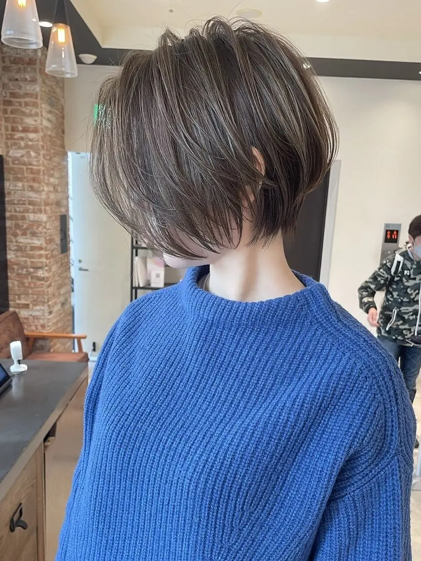ショート カラー カット ヘアカラー ショート特化/ 似合わせ MARIAのヘアスタイル