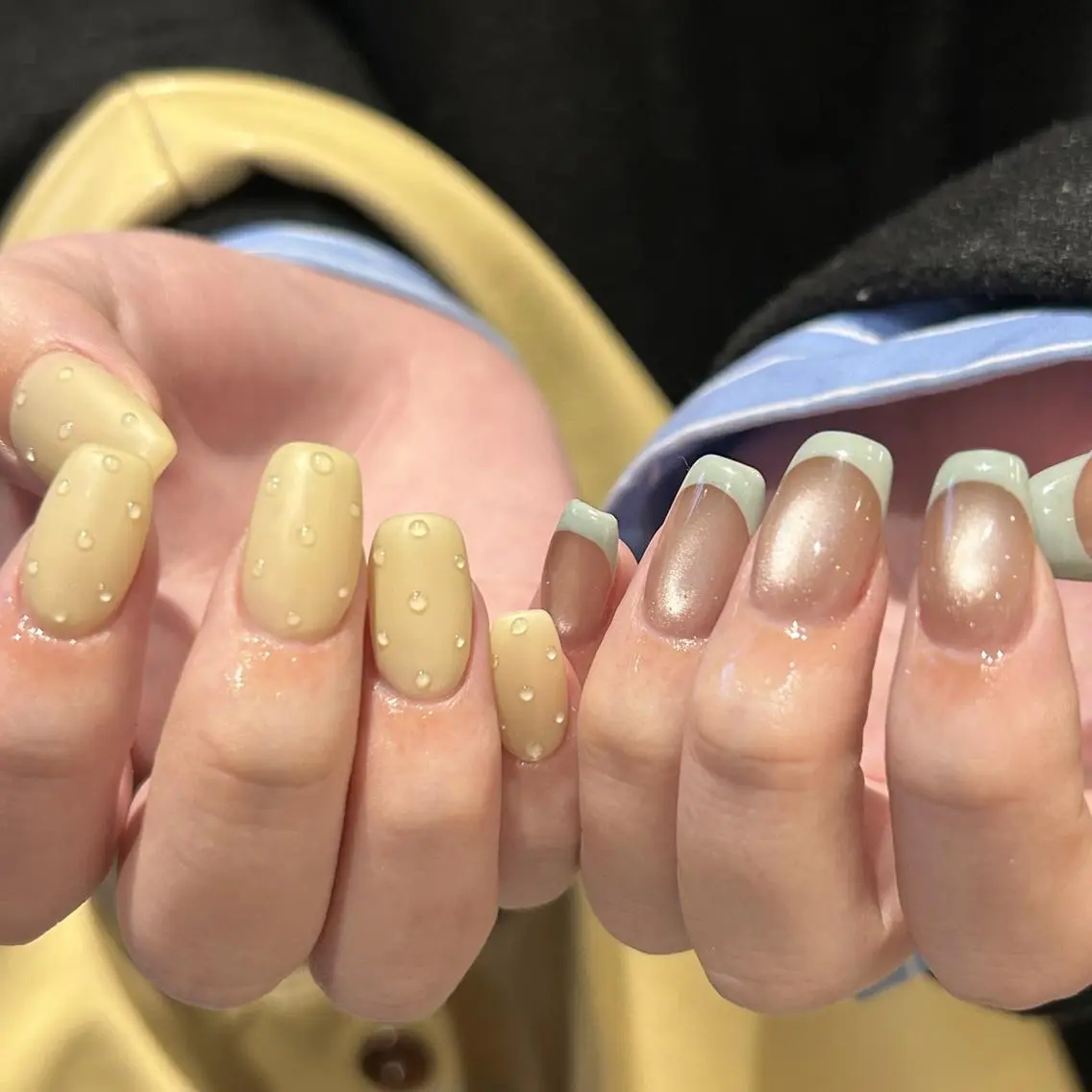 ネイル オーロラネイル ジェルネイル 氷ネイル・うるうるネイル 韓国ネイル ミラーネイル ハンドネイル nails TOKYOのネイルデザイン