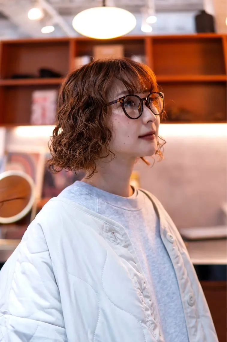 ショート ボブ パーマ AYA/ benjiのヘアスタイル