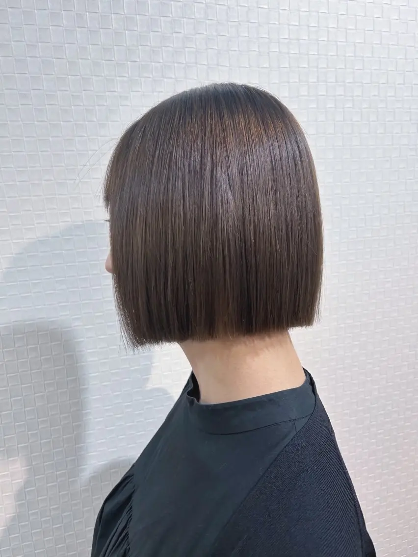 ショート カラー ボブ 柔らか垢抜けｶﾗｰと ｶｯﾄ🫧ASUKAのヘアスタイル