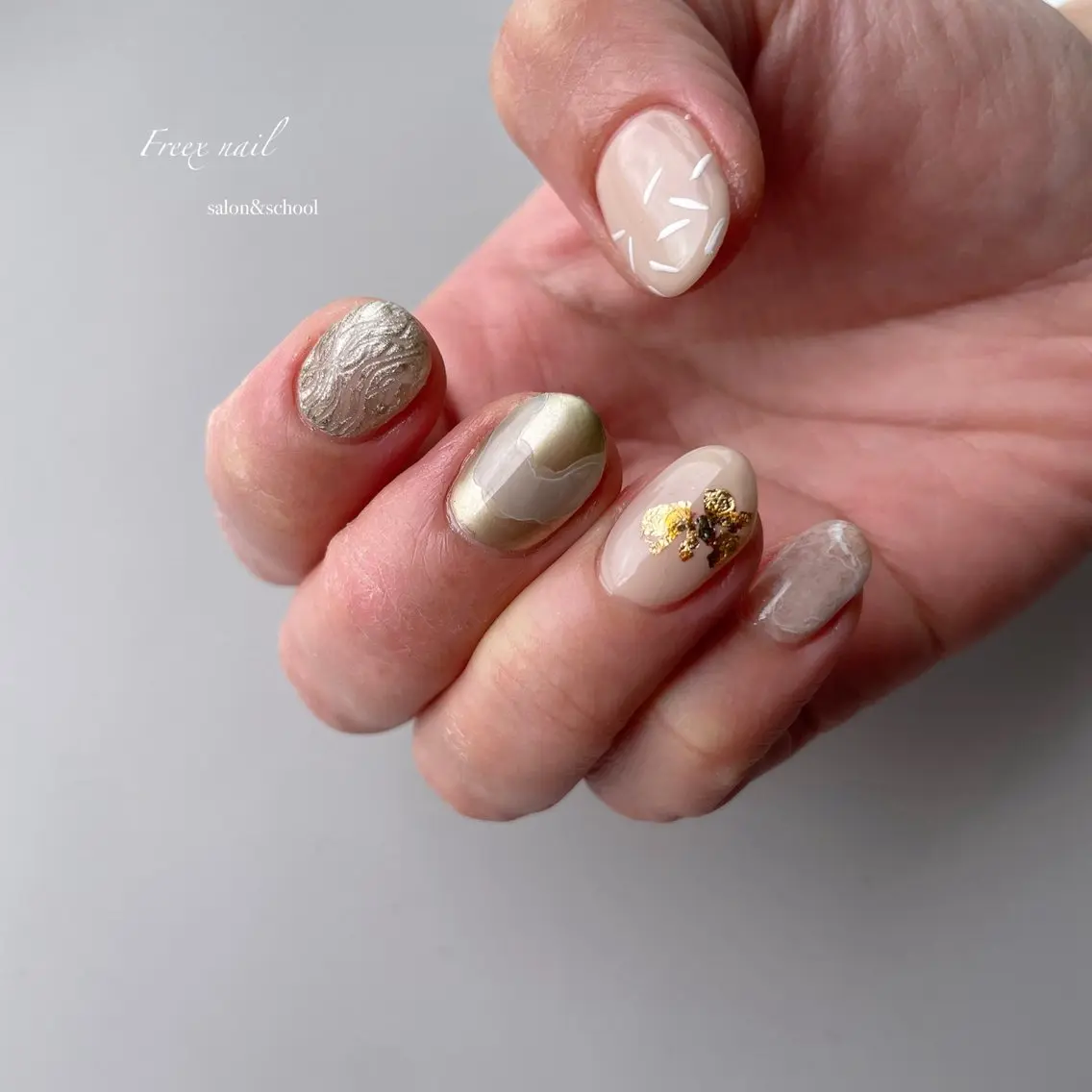 ネイル ハンドネイル ハンドケア freex nail /ニュアンス/個性派のネイルデザイン