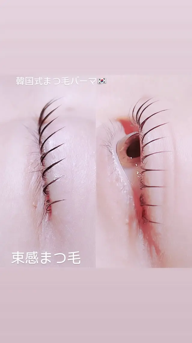 マツエク・マツパ 束感まつ毛 韓国風マツエク 一重×まつ毛パーマ ロニセラ アイラッシュのマツエク・マツパデザイン