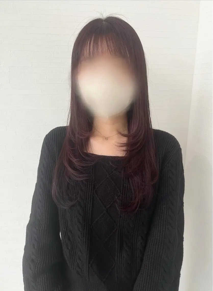 ロング カット ヘアカラー MOMO🍑 /顔周り/垢抜けのヘアスタイル