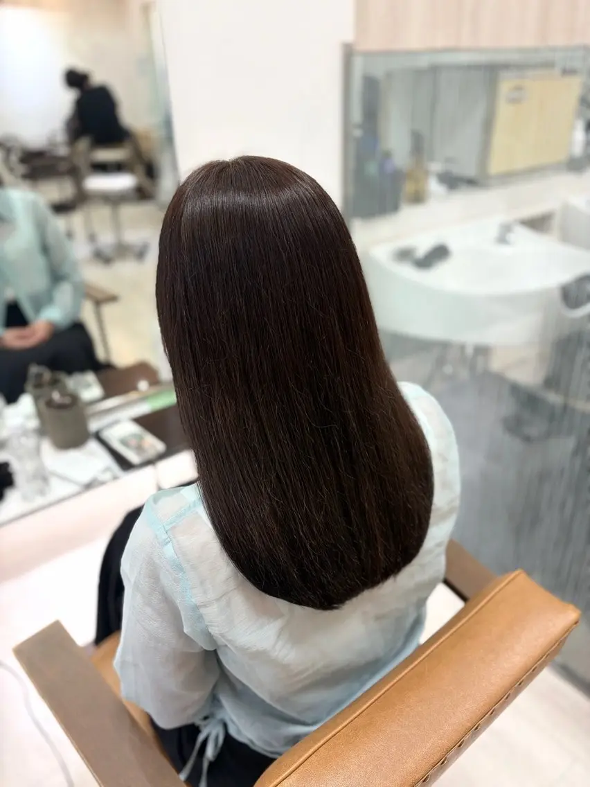ロング カラー ブラウンカラー ラベンダーカラー カット ヘアカラー あいみ ♬.*ﾟのヘアスタイル